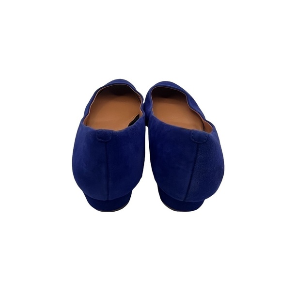 J. Crew Blue Suede Block Heel Ballet Flats Size 6 Women’s - Picture 8 of 9